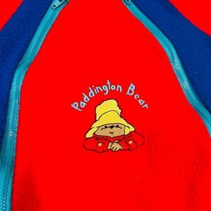 Vintage Paddington Bear Cozy‎ Suit 6-12M Hooded Zip Coverall Made in USA